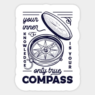 True Compass Sticker